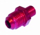 Alloy Straight Male - Male Union M10 x 1 - JIC6  (Red)