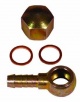 Steel 8mm Banjo & Cap Nut Assembly